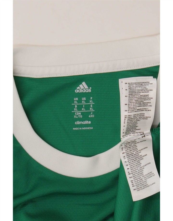 Tricou Adidas Climalite pentru bărbați Top XL Poliester verde