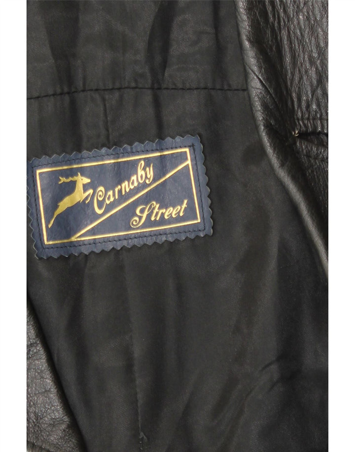 Jachetă din piele pentru bărbați Carnaby Street UK 38 Medium Black