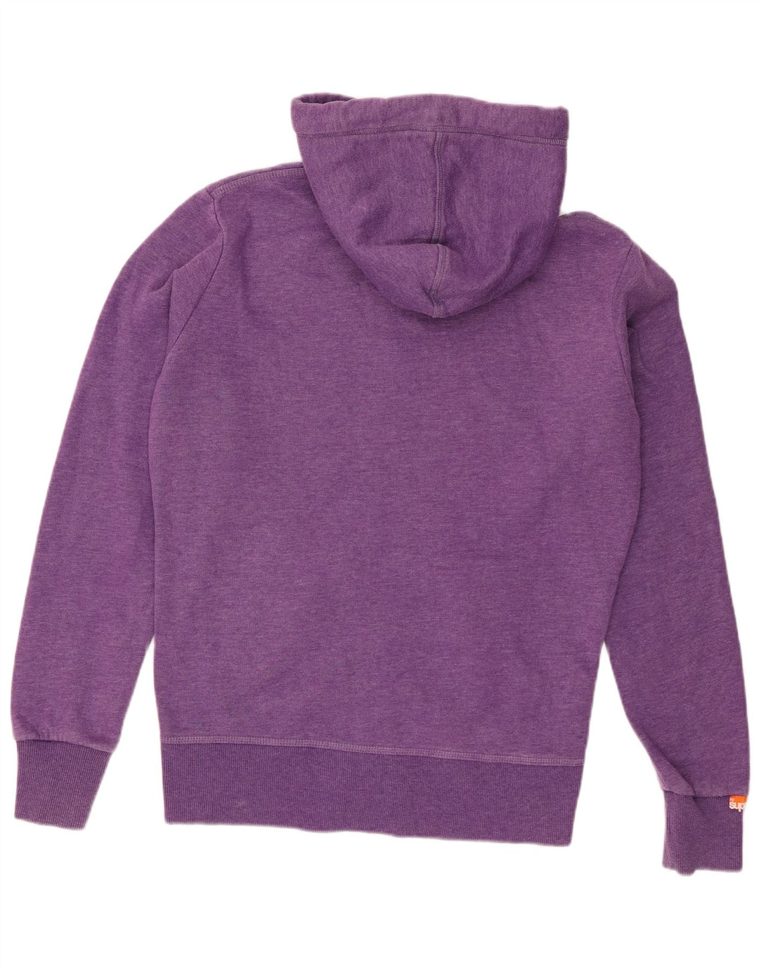 Pulover Superdry pentru bărbați, cu fermoar, bumbac violet mediu