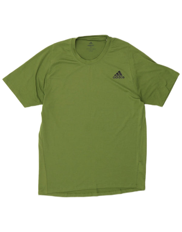 Tricou Adidas Climalite pentru bărbați Top Medium Verde Poliester
