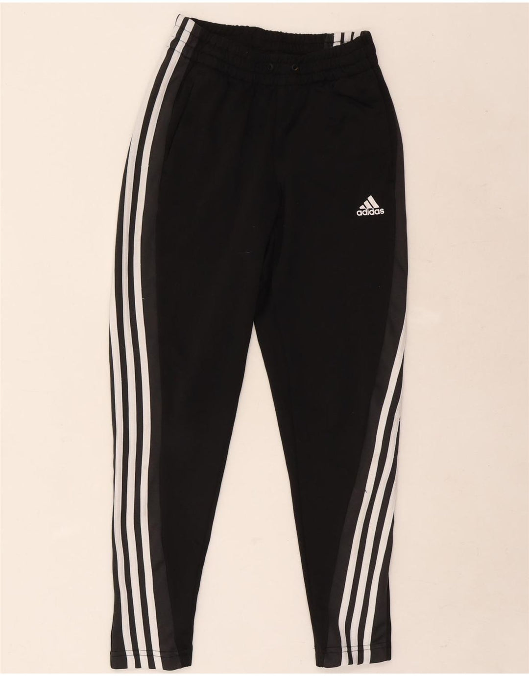 Pantaloni de trening Adidas baieti 11-12 ani poliester negru