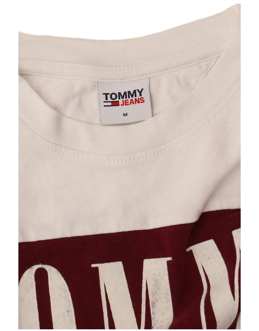 TOMMY HILFIGER Tricou grafic pentru bărbați Top mediu alb colorblock
