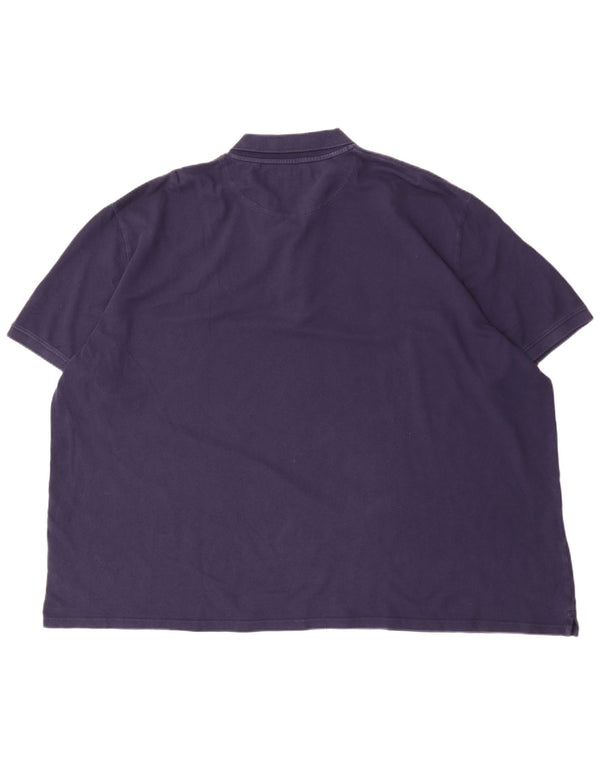 Tricou polo pentru bărbați Lyle & Scott 5XL, bumbac bleumarin