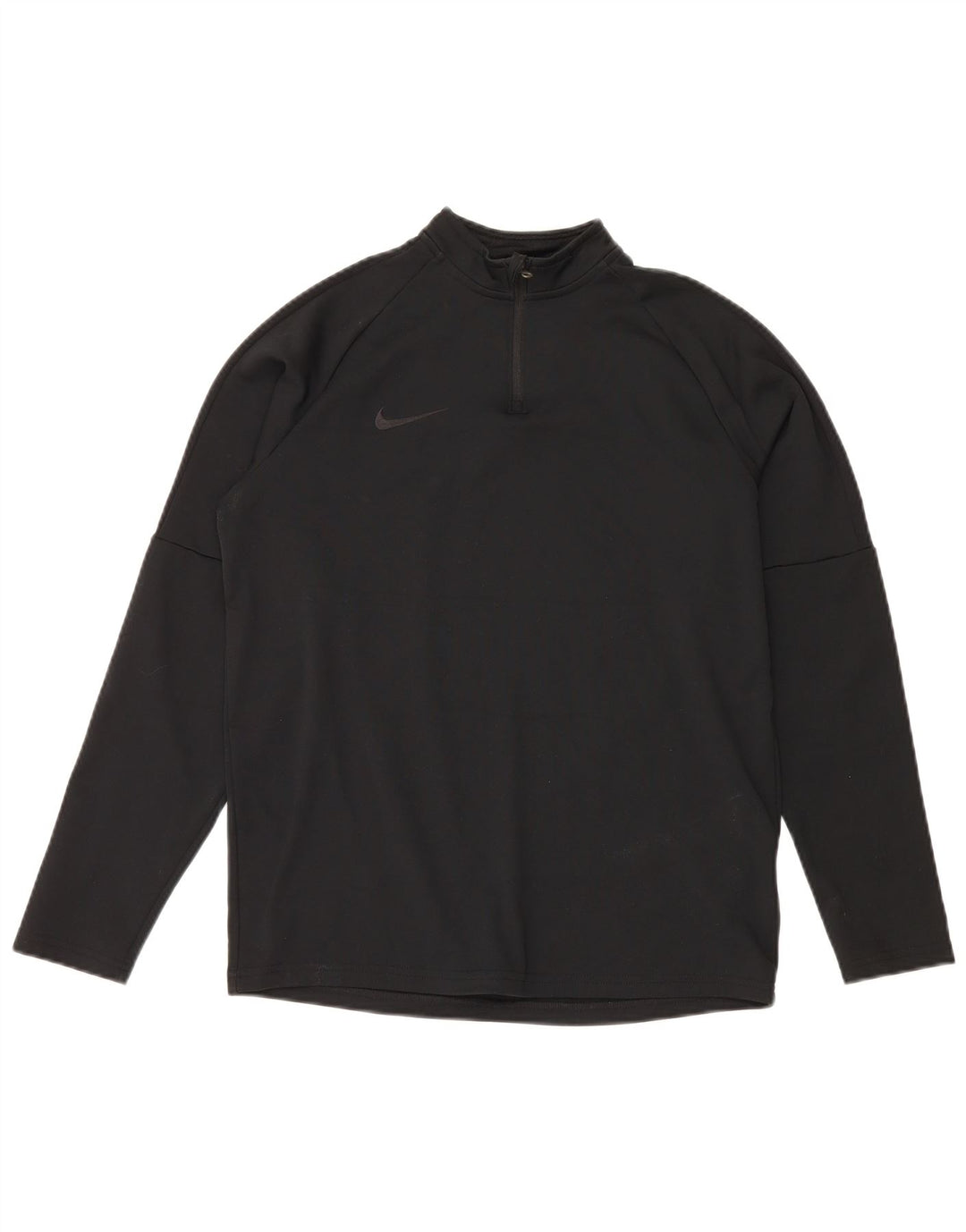 Trening pentru băieți Dri Fit Zip Neck Pullover Top 13-14 ani XL Negru