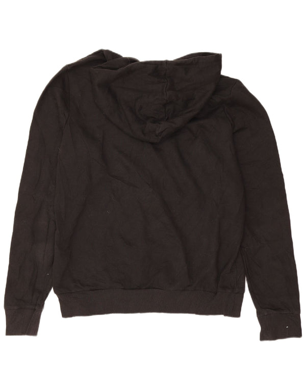 Pulover cu capota cu grafic Puma pentru femei UK 14, mare, negru, bumbac