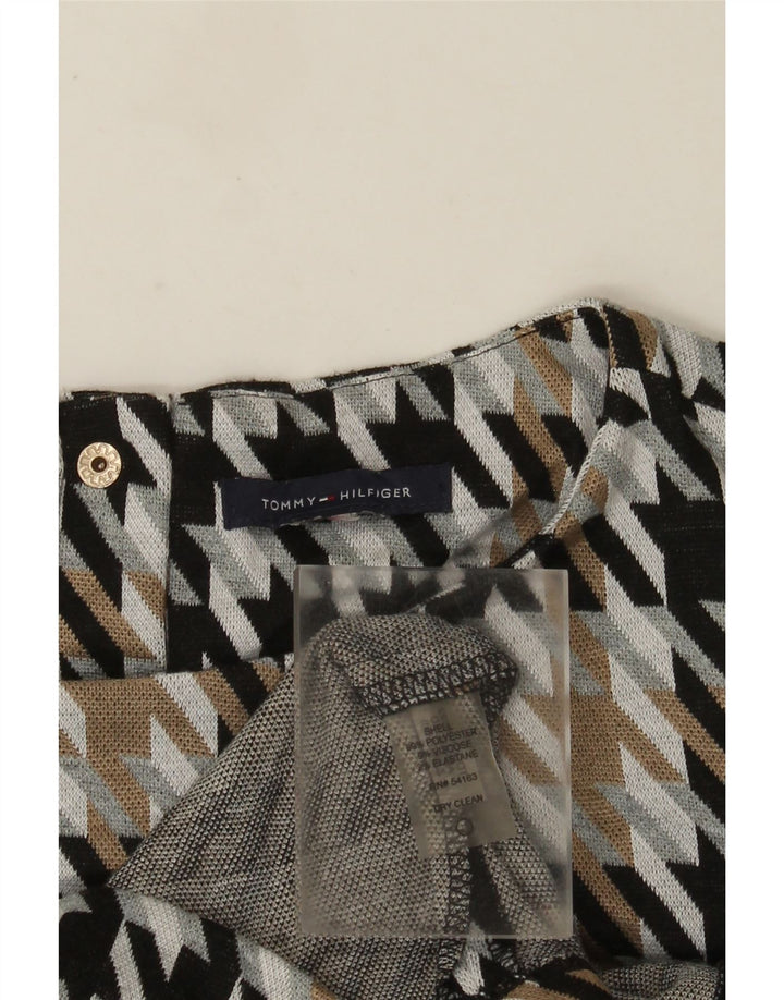 Tommy Hilfiger Rochie Schimbată pentru Damă UK 12 Medium Multicolor Houndstooth