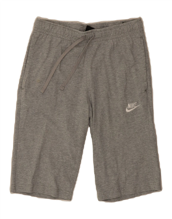 NIKE Mens Bermuda Sport Shorts Small  Grey Cotton Vintage Nike and Second-Hand Nike from Messina Hembry 
