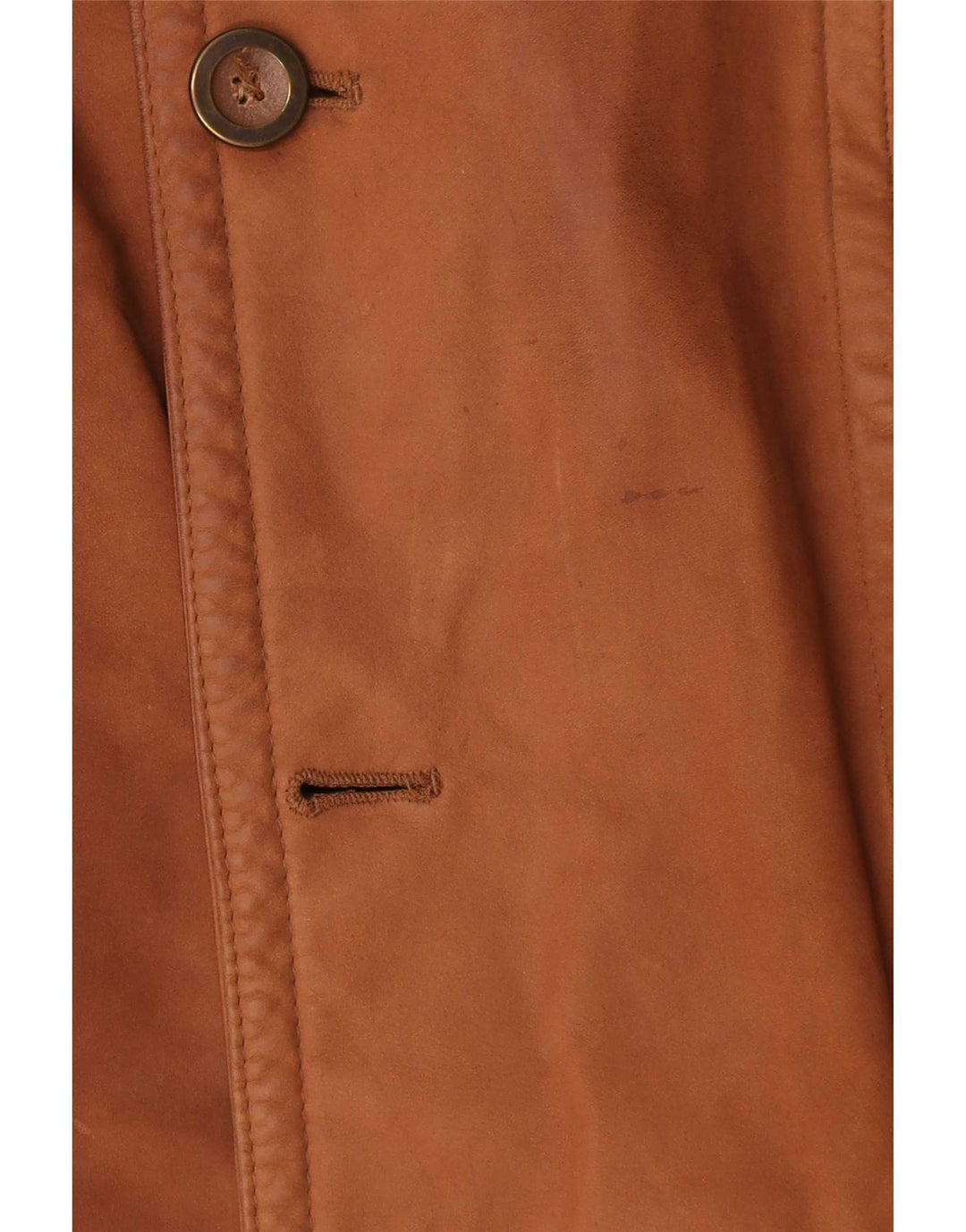 Palton din piele vintage pentru bărbați UK 40 mare maro