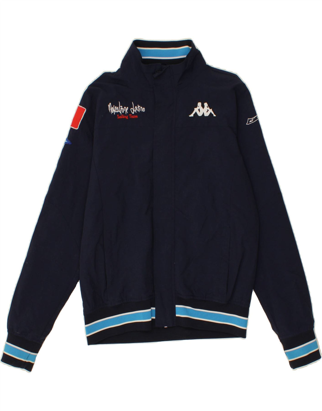 KAPPA Boys Graphic Tracksuit Top Jacket 13-14 Years 2XL Navy Blue Vintage Kappa and Second-Hand Kappa from Messina Hembry 