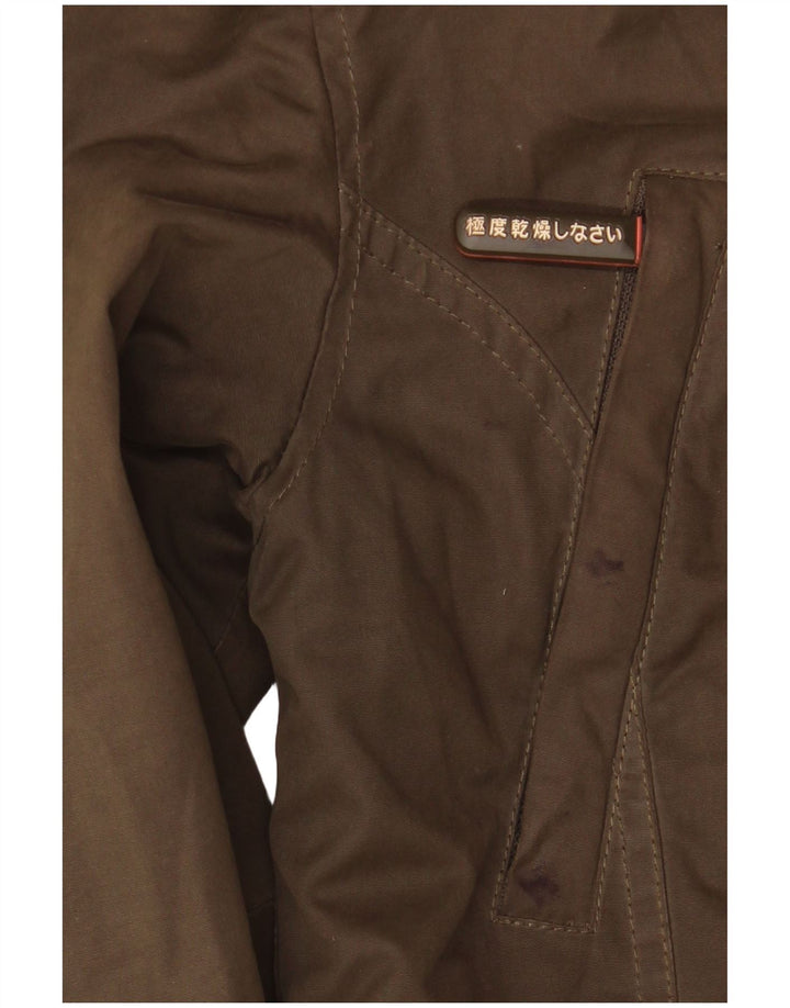 Jachetă de vânt cu glugă Superdry pentru femei UK 14 Poliester kaki mediu