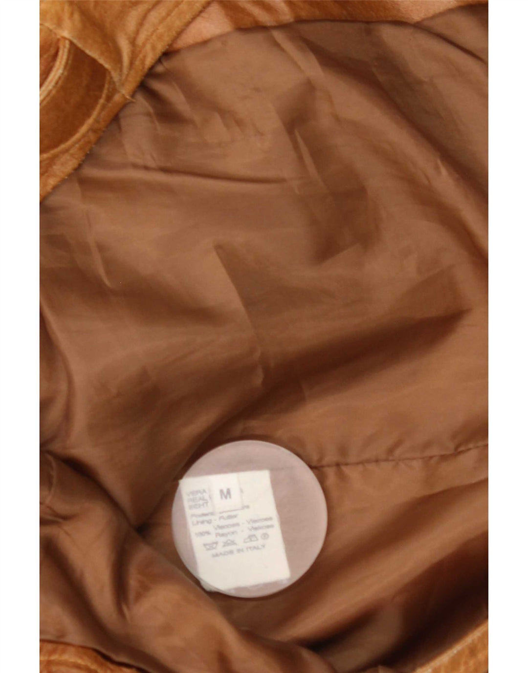 Jachetă de piele vintage pentru bărbați UK 38 din piele maro medie