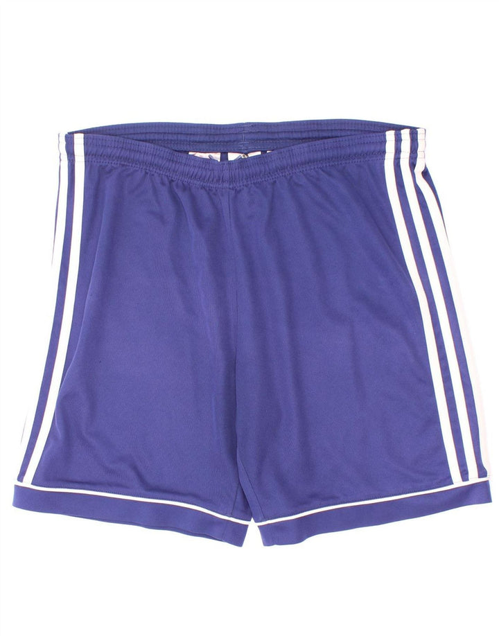 Pantaloni scurți sport Adidas Climalite pentru băieți 13-14 ani poliester albastru