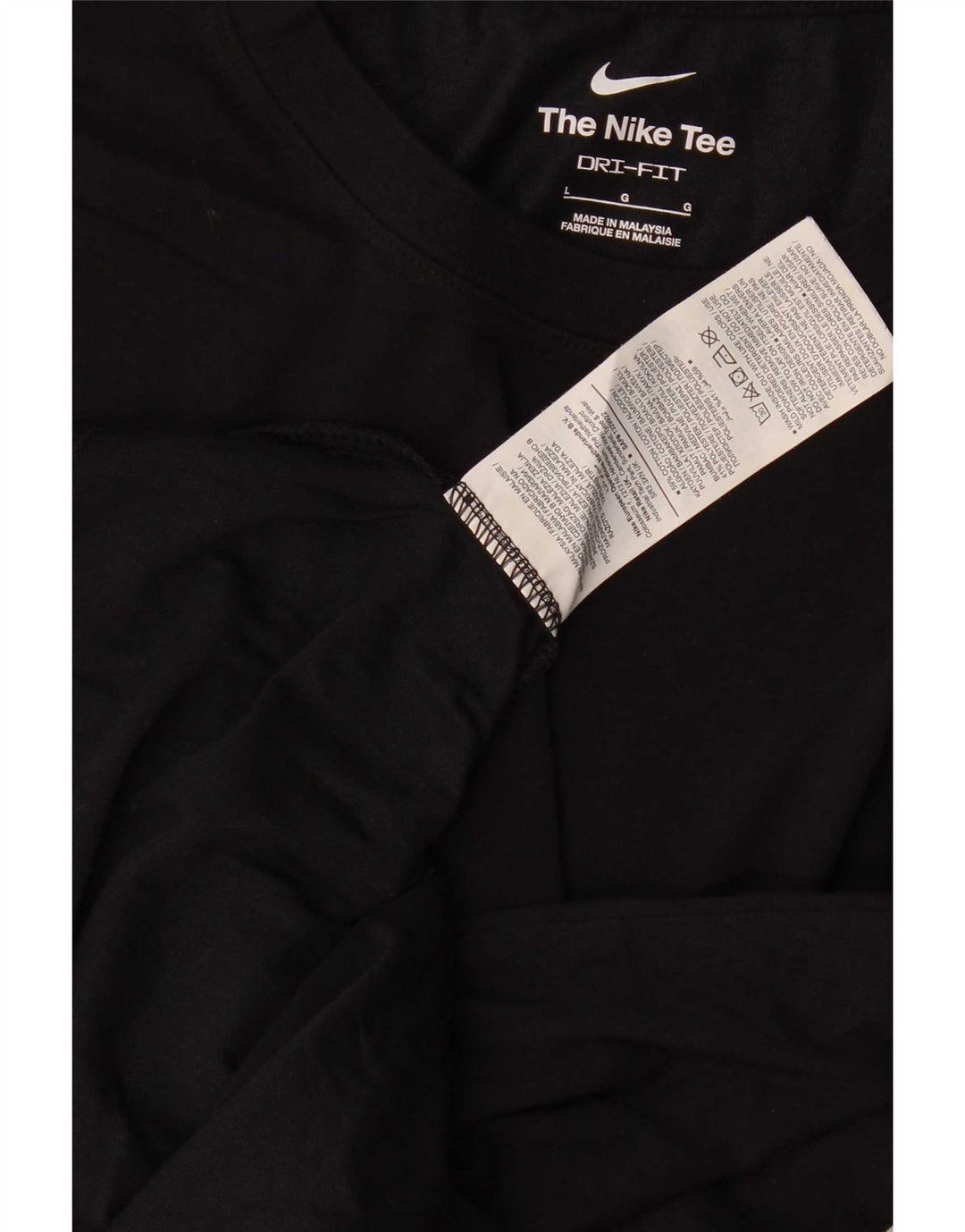 Tricou Nike Dri Fit pentru bărbați Top mare din bumbac negru