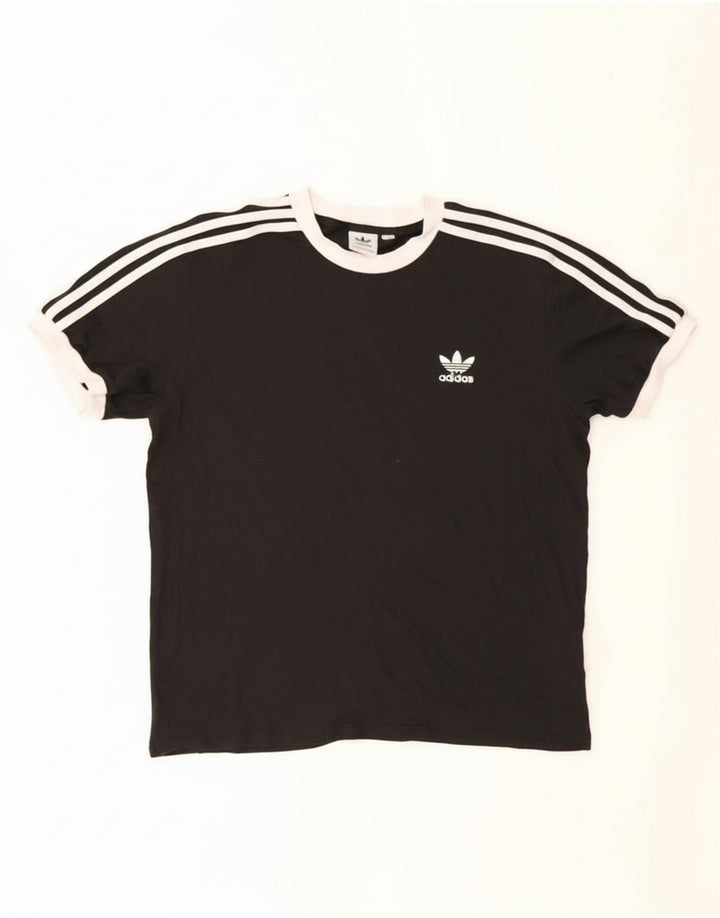 Tricou Bărbați Adidas Top Mediu Negru Bumbac