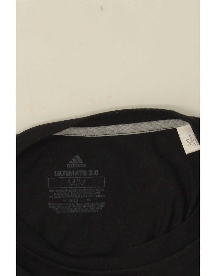 Vesta cu grafică cu trei dungi Adidas pentru femei UK 12 Poliester mediu negru