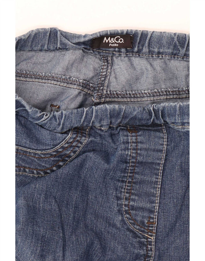 Blugi jegging mici pentru femei M&Co W32 L26 albastru