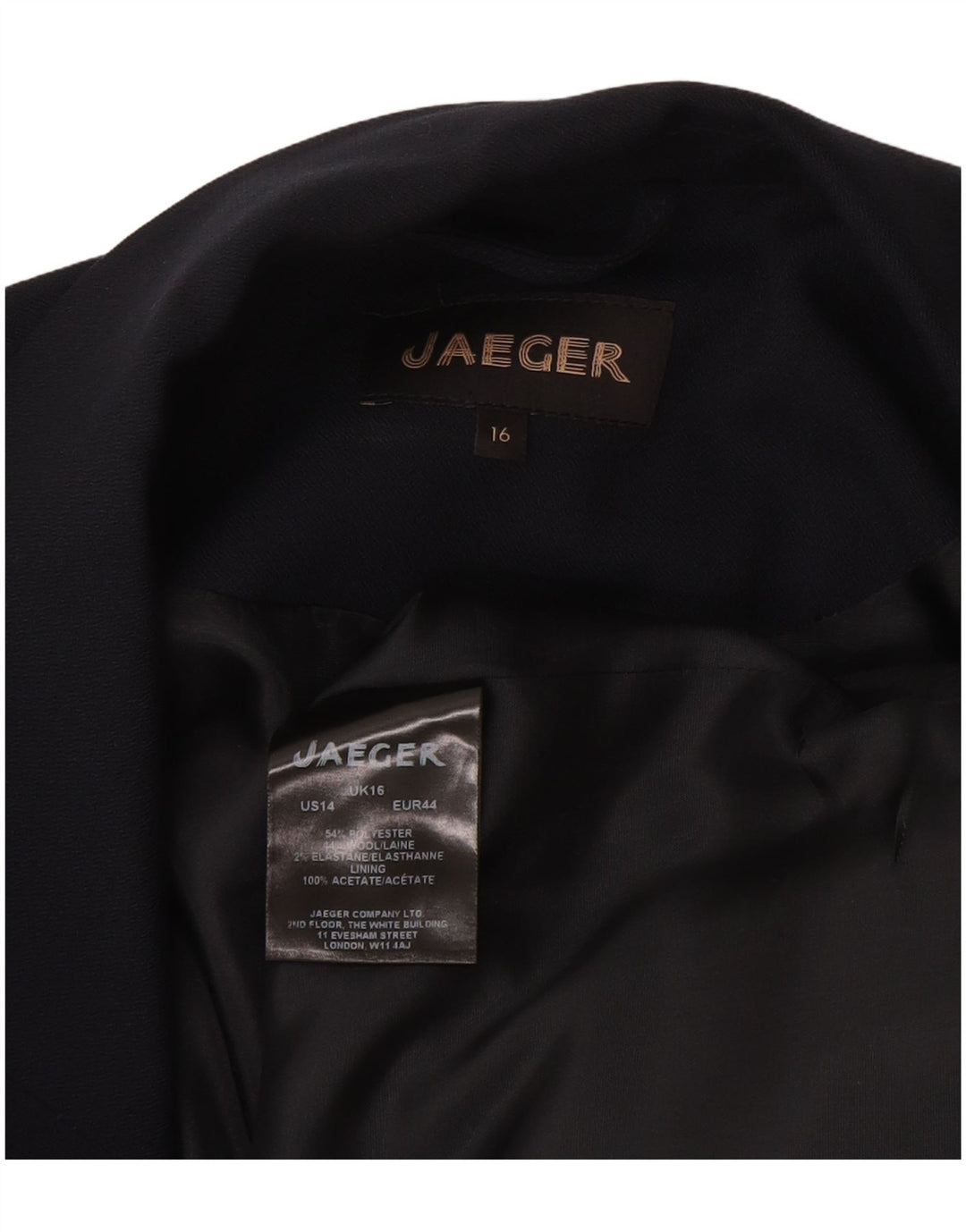 Jaeger pentru femei cu paragate fără mâneci, UK 16, mare, bleumarin