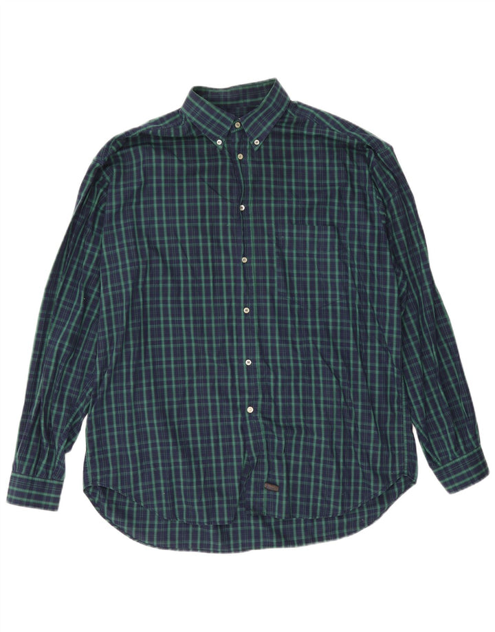 Cămașă Bărbați Stefanel XL Verde Check Bumbac