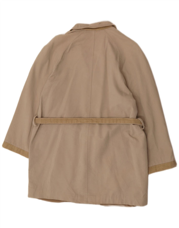 Palton dublu pentru femei vintage UK 14 mare bej