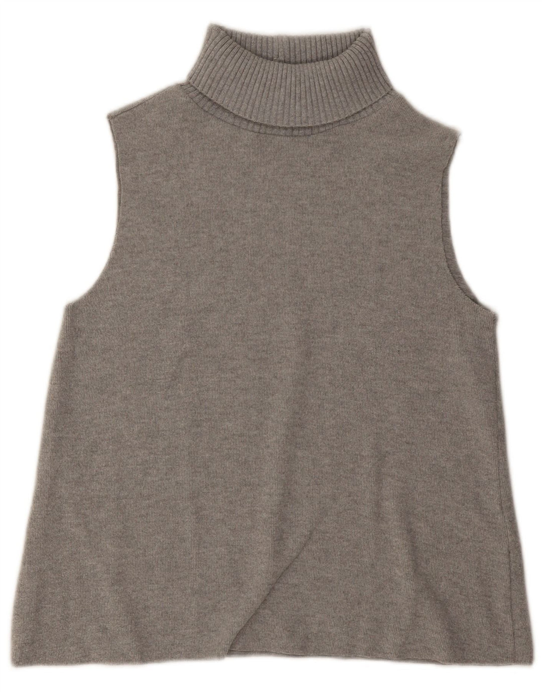 Top cu vestă cu gât rulat Zara pentru femei UK 14 Medium Gri Poliester