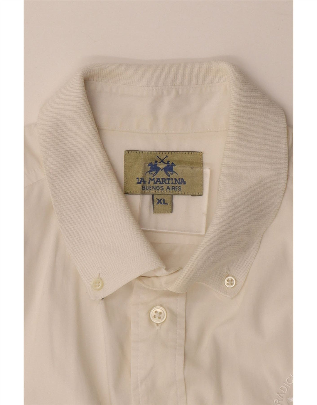 LA MARTINA Cămașă cu mânecă scurtă pentru bărbați Buenos Aires, XL, alb