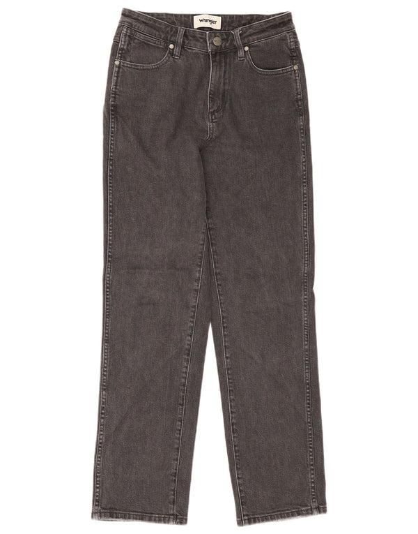 Blugi drepti Wrangler pentru femei Cindy Fit cu talie medie UK 8 Mici W27 L30 gri