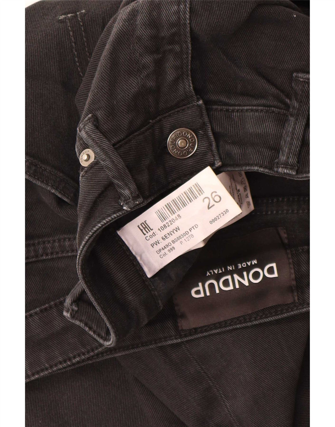 Blugi Dondup Bootcut pentru femei W26 L26 bumbac negru