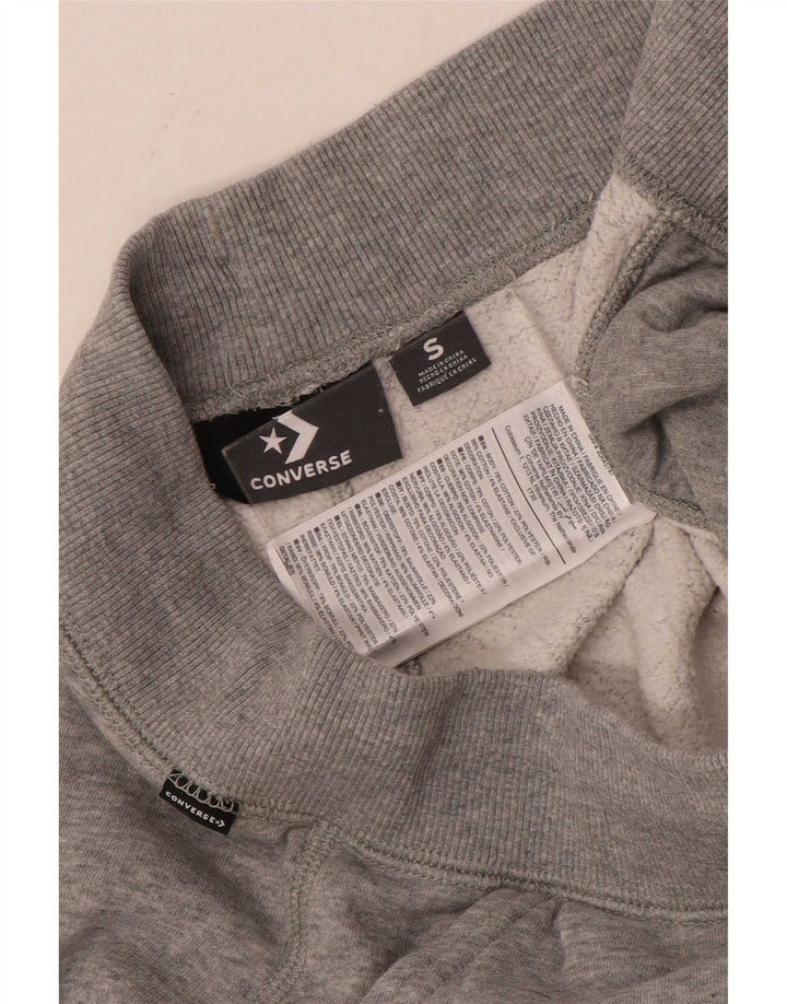Pantaloni de trening Converse pentru bărbați Joggeri mici, gri, bumbac cu pete