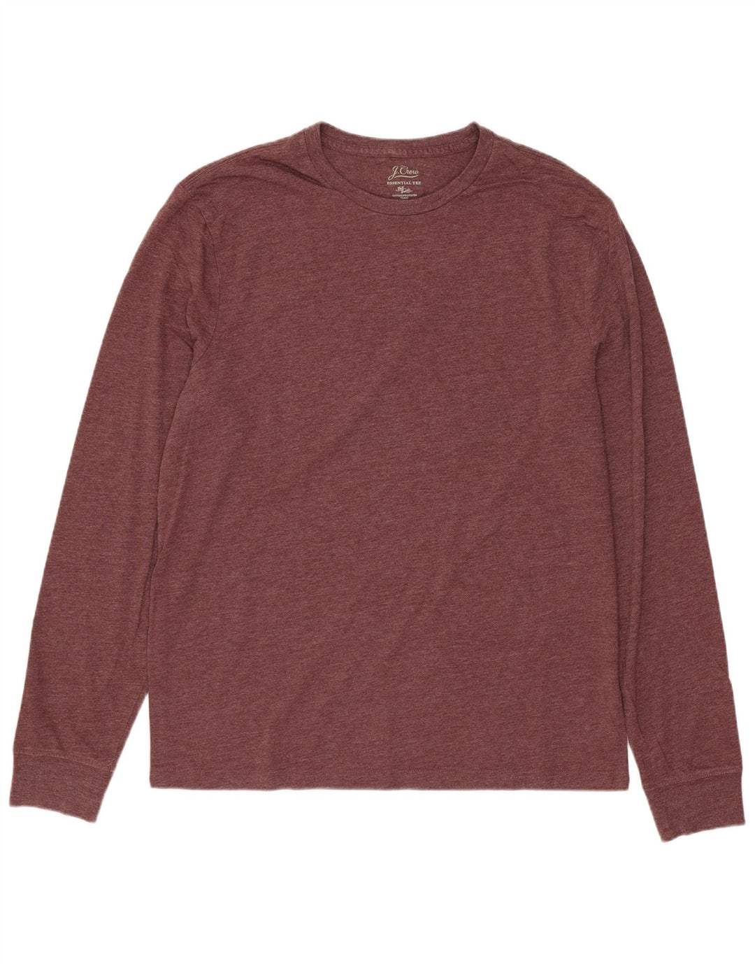 Top pentru bărbați J. Crew cu mânecă lungă din bumbac burgundy mediu