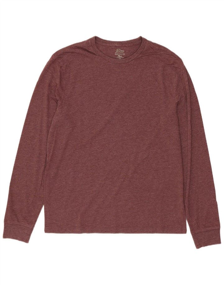 Top pentru bărbați J. Crew cu mânecă lungă din bumbac burgundy mediu
