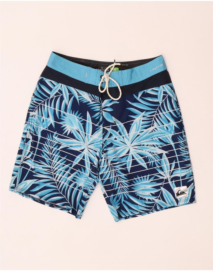 Pantaloni scurți de înot Quiksilver pentru bărbați, albastru, poliester floral
