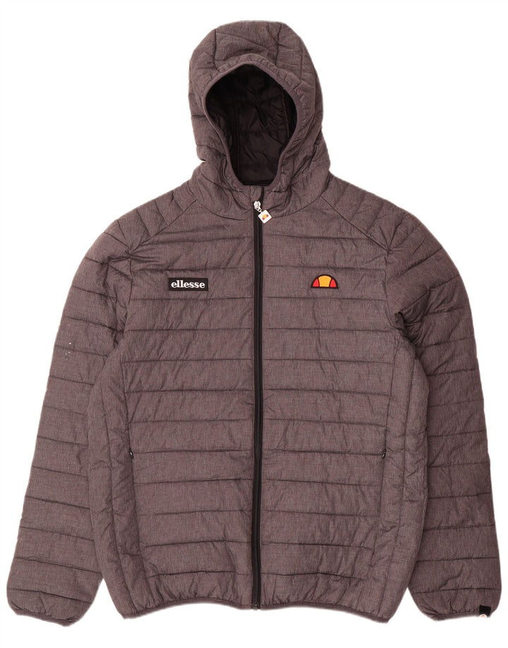 Jachetă căptușită cu glugă pentru bărbați Ellesse UK 42 XL poliamidă gri
