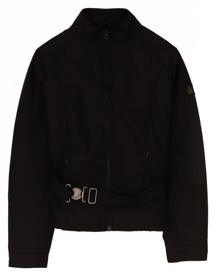 Jachetă de ploaie pentru fete Refrigiwear 13-14 ani XL Negru Poliamidă Biker