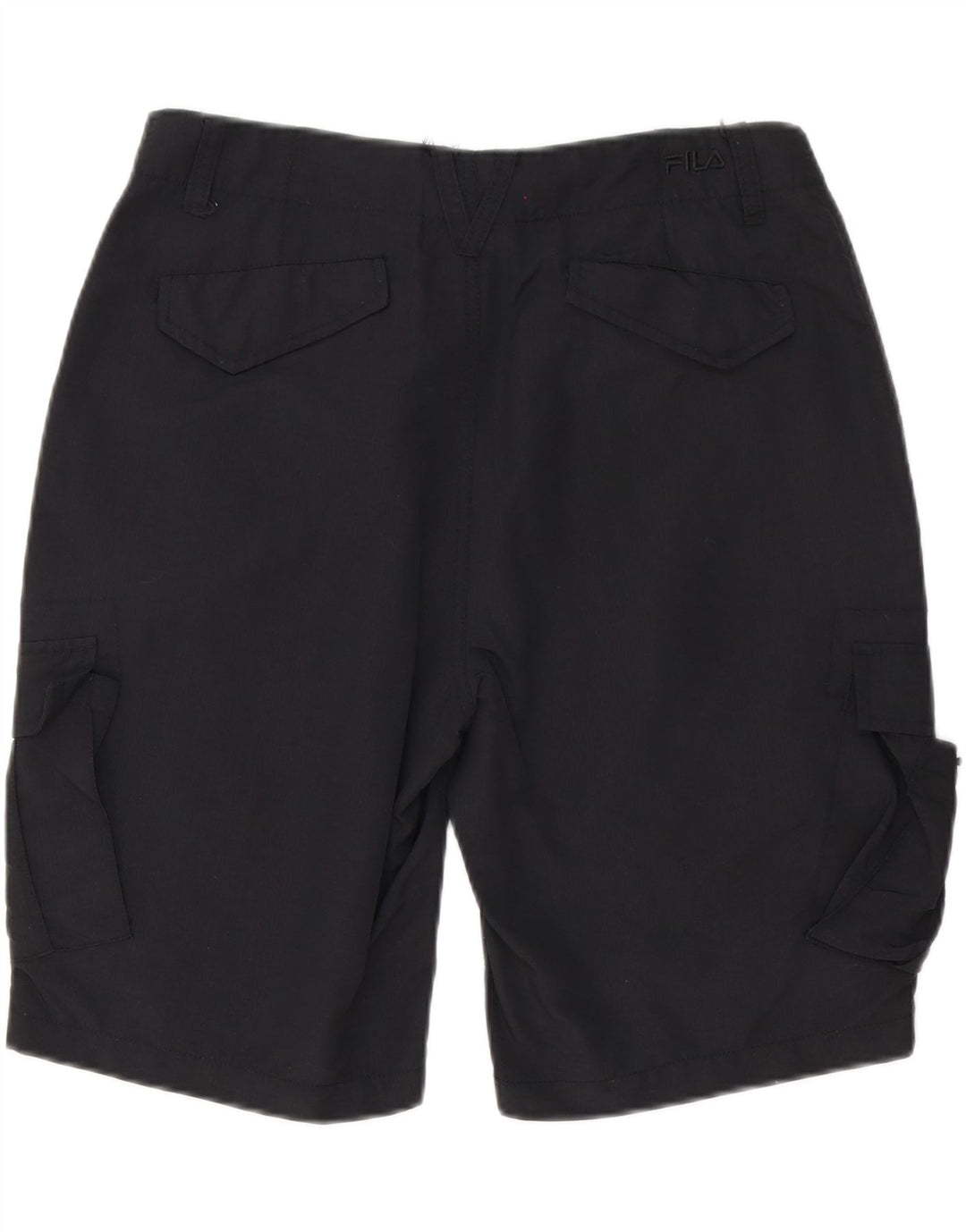 Pantaloni scurți cargo FILA pentru bărbați, mici W32, poliester negru