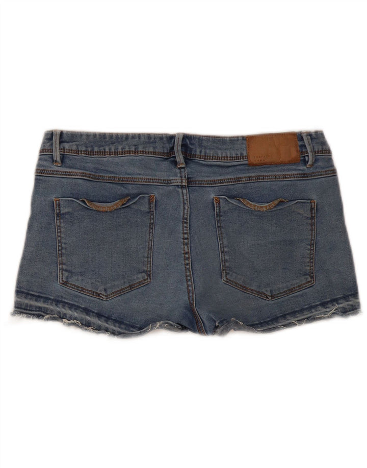 Pantaloni caldi din denim pentru femei Zara EU 42 Large W32 Blue
