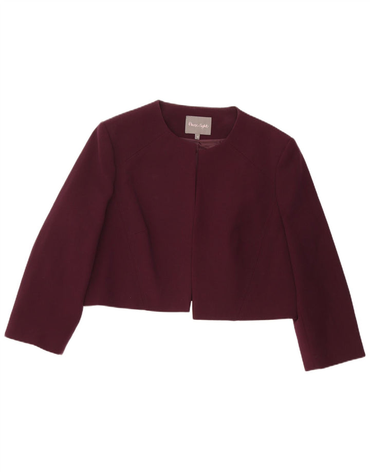 Jachetă Bolero pentru femei Phase Eight UK 18 XL Bordeaux Poliester
