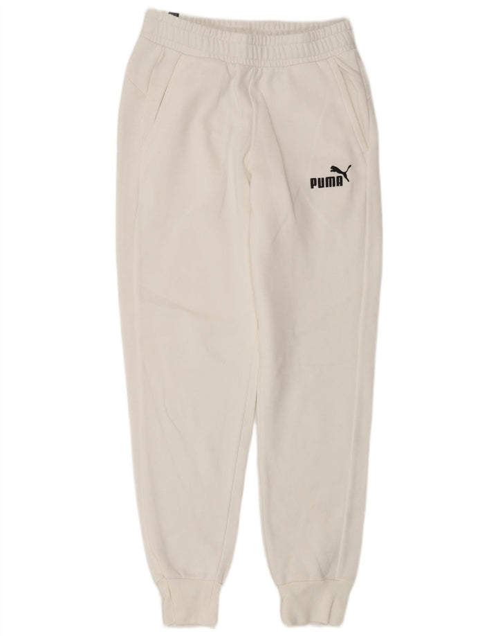 Pantaloni de trening Puma pentru bărbați Joggeri, albi, mici