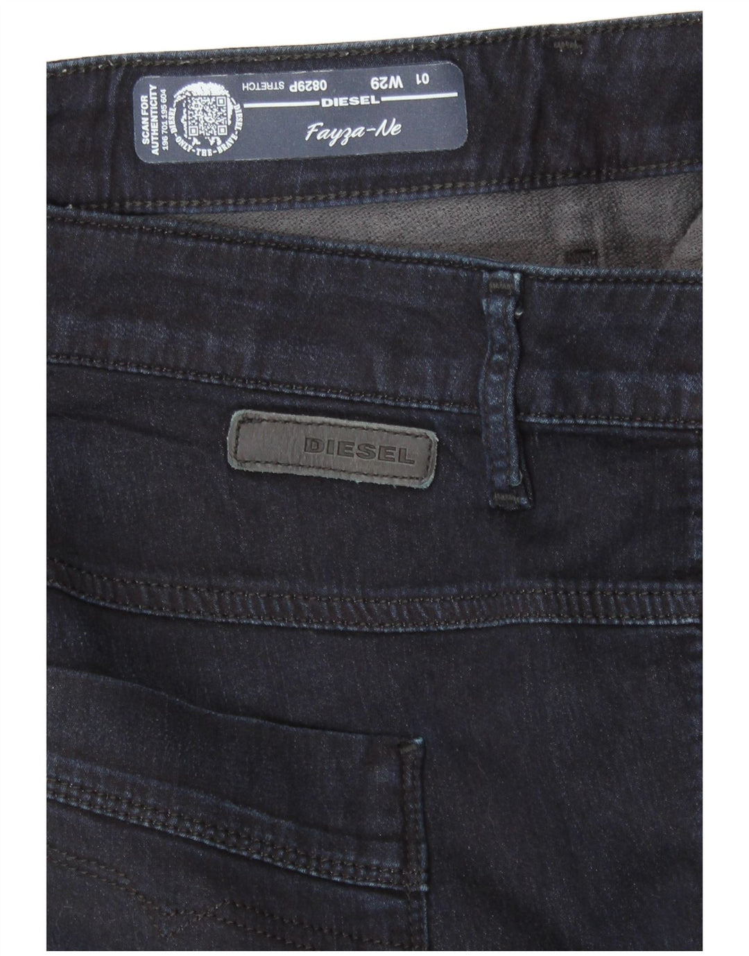 Blugi skinny DIESEL Fayza pentru femei W29 L26 bumbac bleumarin