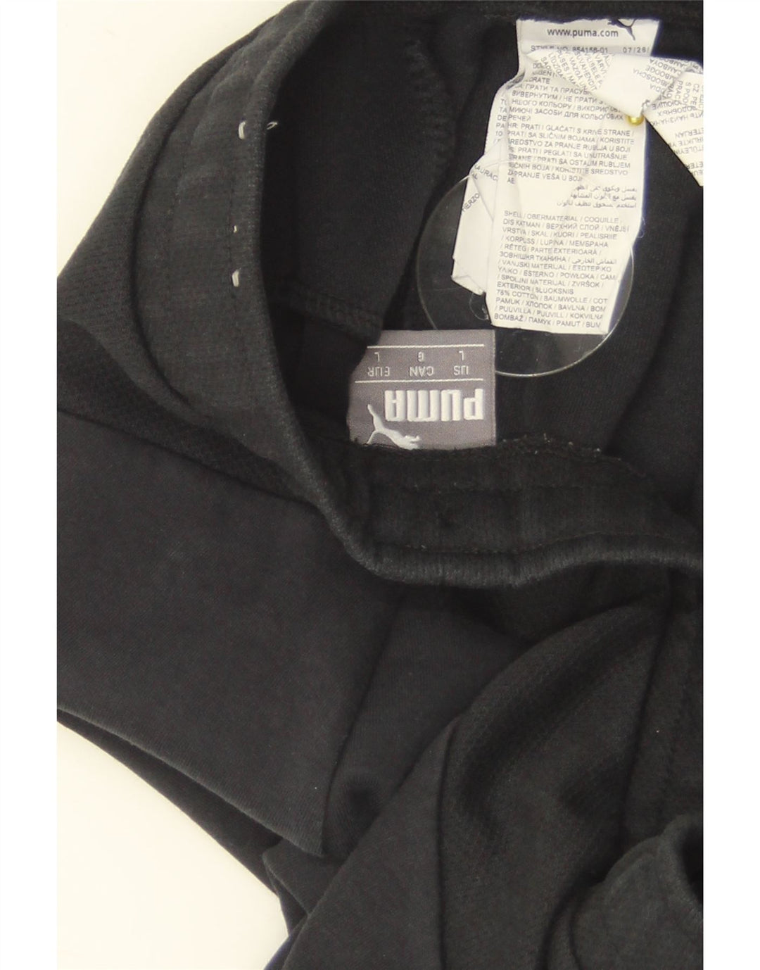 Pantaloni de trening PUMA pentru bărbați, mari, negru, bumbac