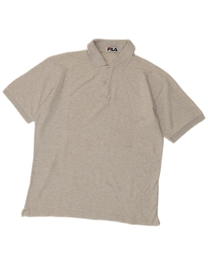 Tricou Polo Fila Bărbați IT 48 Bumbac Gri Mediu