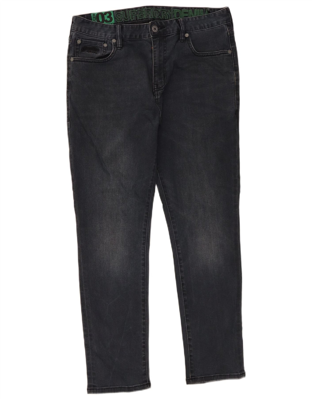 Blugi slim pentru bărbați Superdry W34 L27 bumbac negru