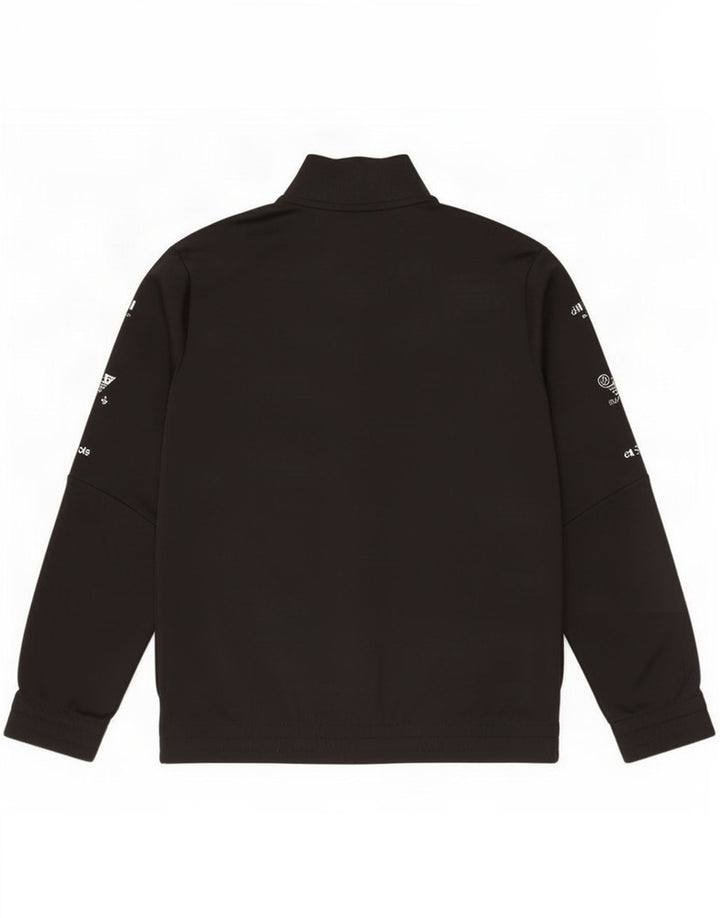 Jachetă de trening pentru băieți Adidas 9-10 ani poliester cu dungi negre