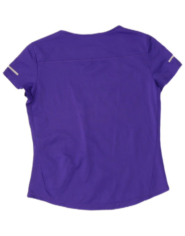 Tricou Adidas Climalite pentru femei Top UK 16 Poliester violet mare