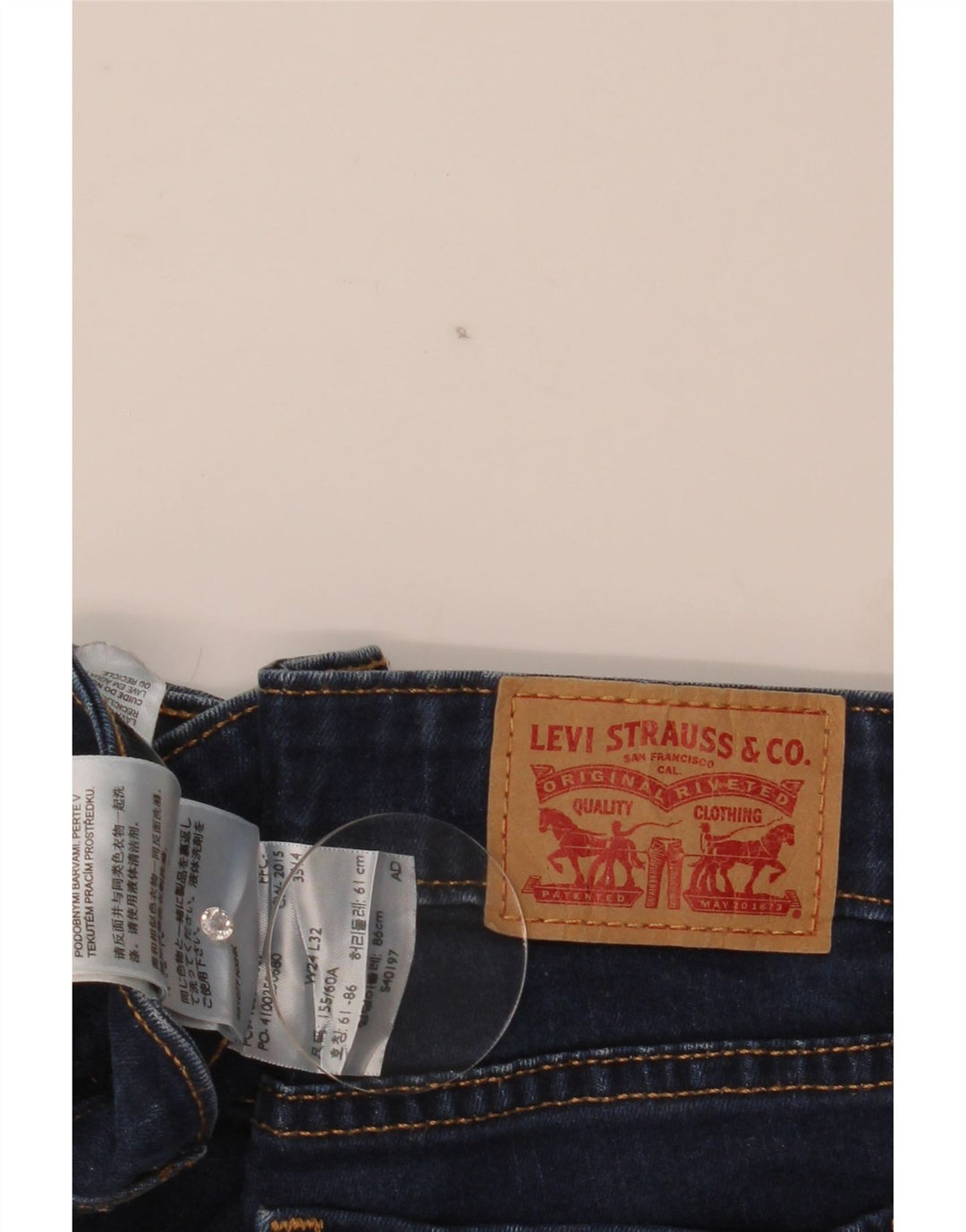 Blugi Levi's 715 Bootcut W24 L33 Bumbac albastru