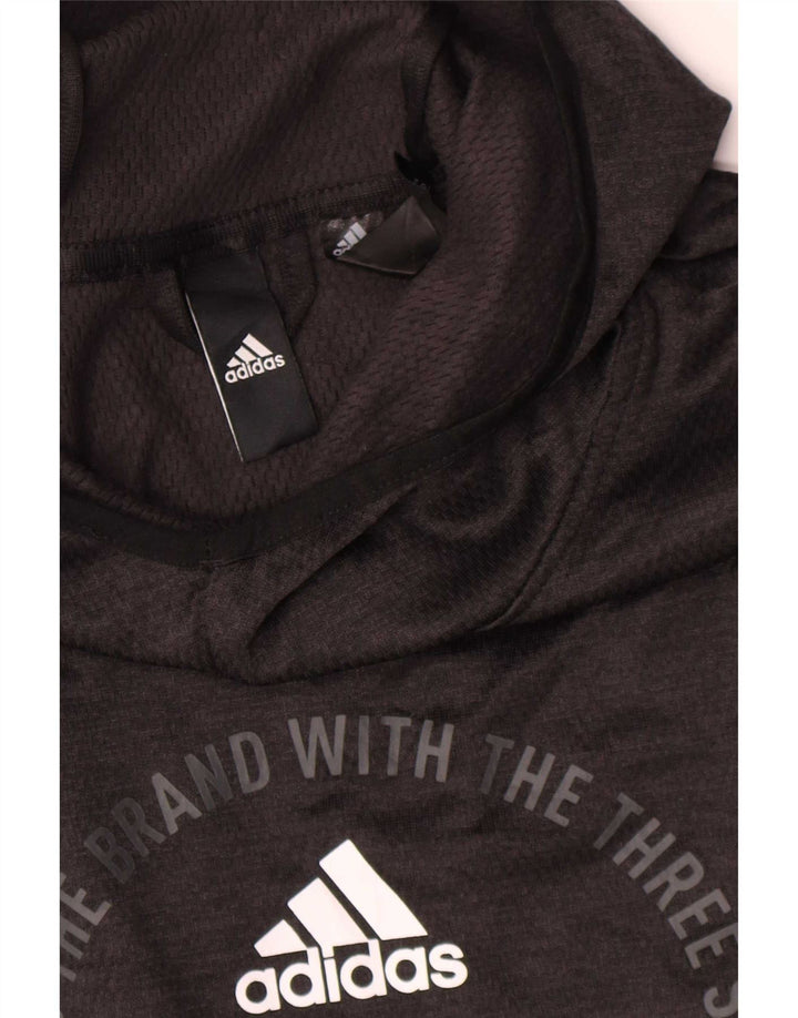Pulover adidas Climawarm Graphic pentru bărbați, poliester mediu negru