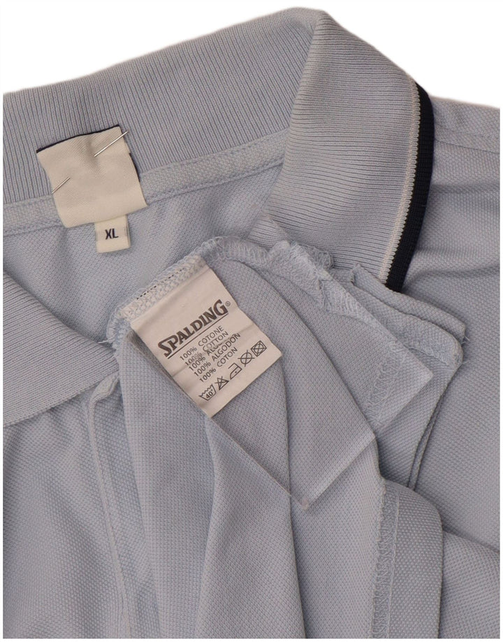 Tricou polo Spalding pentru bărbați, XL, albastru, bumbac