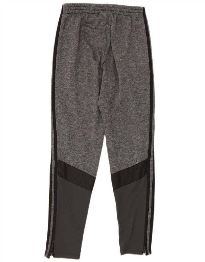 Pantaloni de trening pentru bărbați Adidas, gri mici, poliester color bloc