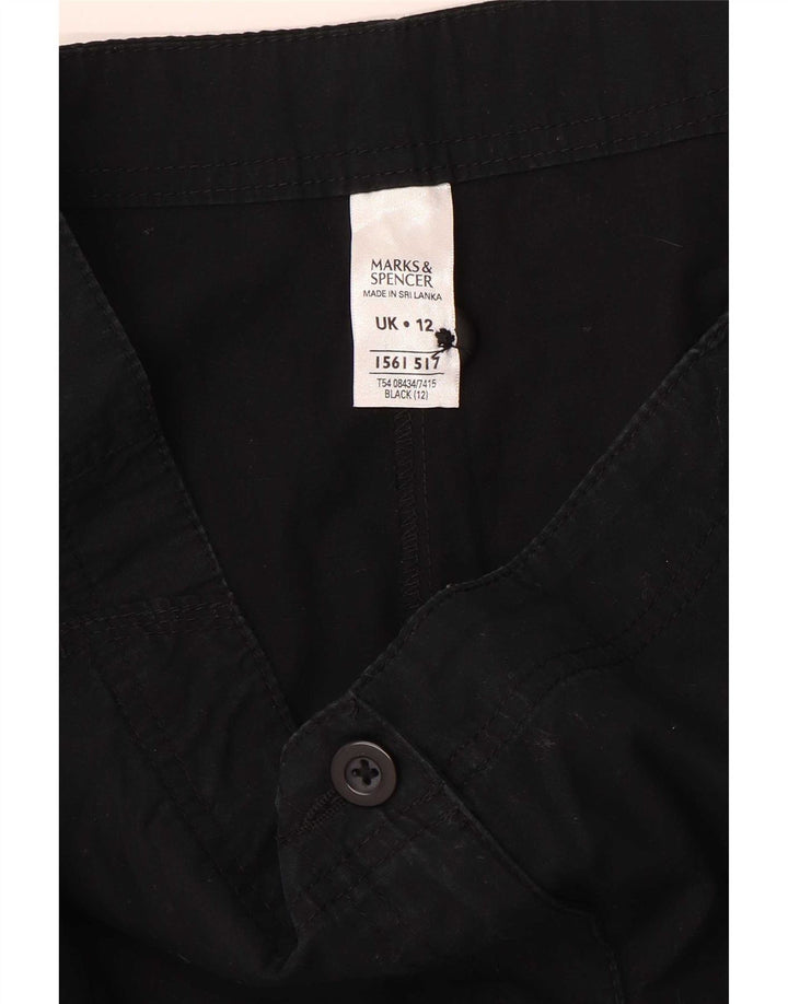 Pantaloni scurți casual pentru femei Marks & Spencer UK 12 Medium W30 Bumbac negru