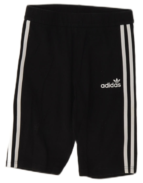 Pantaloni scurti sport adidas pentru femei UK 10 mic bumbac negru