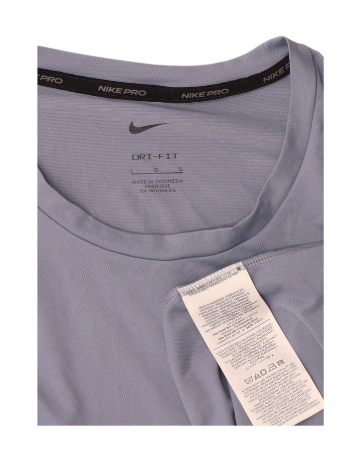 Tricou pentru bărbați Nike Dri Fit Top mare, albastru, poliester